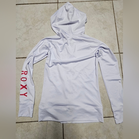 Roxy y2k bright white athletic zip up jacket s small - Picture 5 of 5